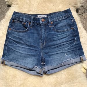 Madewell High Waisted Jean Shorts